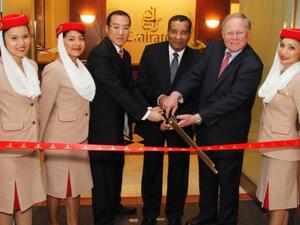 The opening of the Emirates first airport loung
