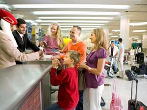 Emirates check-in desk