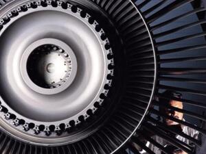 Emirates engine being serviced
