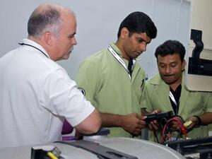 FAMCO associates in action during the regional semi-finals held in Jebel Ali