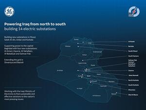 The project represents a strategic milestone for GE to develop electric substations in Iraq. 