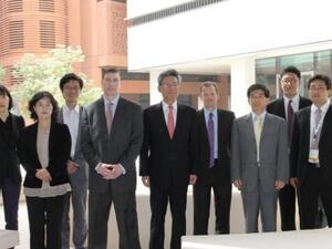 Members from Global Green Growth Institute during their visit to Masdar Institute