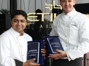 Etihad Airways’ in-flight chef, Francois Van Zyl, and Nadeem Farooq, from Abu Dhabi In-Flight Catering Company, have triumphed at the 2012 Asia-Pacific Onboard Travel Chef’s Competition.