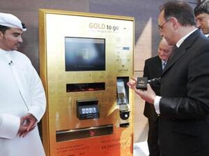 During the unveiling ceremony of ‘Gold to Go’ vending machines