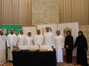 During the signing ceremony