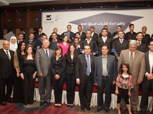 Group photo with interns