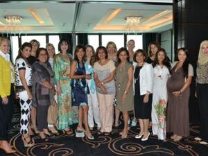 Guests with Capital Club General Manager, Shahnaz Pakravan at the lunch