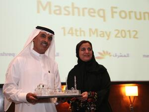 H.E. Sheikha Lubna with H.E. Abdul Aziz Al Ghurair