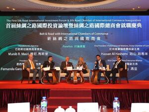 Hassan Al Hashemi during the Silk Road Forum in Hong Kong