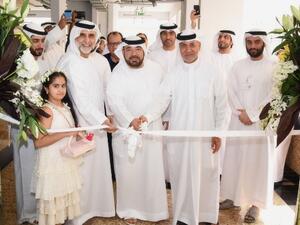 Tayeb Al-Rais, Secretary General of AMAF, and HE Ahmed Ali Al Abdulla inaugurate Al Badaa Endowment Project.