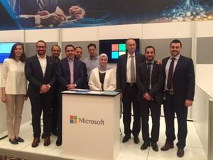 Microsoft stand at the Global Informatics Forum