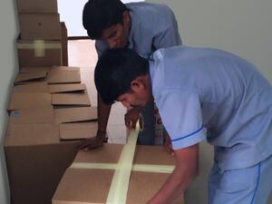 Donation boxes to Nepal