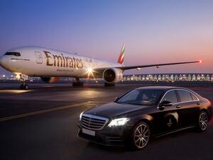 From December 1, passengers flying in the new First Class cabins can make use of new S‑Class models for transfers to and from Dubai airport.