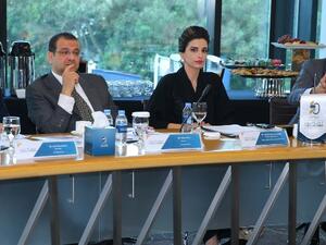 Jehad Kazim during the workshop on maritime dispute