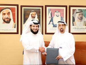 Jamal Lootah Group CEO of Imdaad & Dr Hamad Al Shaibani DG of IACA