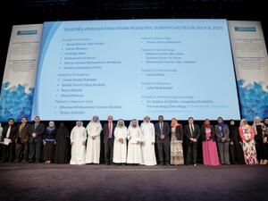 During the graduation ceremony