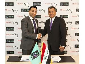 Mr. Ali Al-Zahid CEO of Zain Iraq qith Naji Bolous MD of Memac Ogilvy Beirut