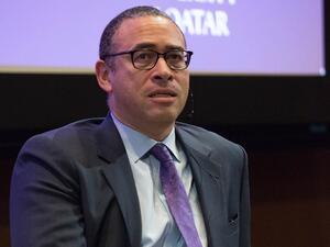 Jonathan Holloway, Northwestern University provost, discussed the University's mission and vision in a Town Hall session at NU-Q.