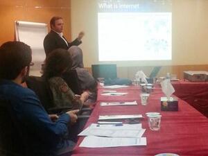 Rakan from Zain Bahrain during the session