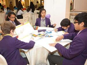 Some of the participating students