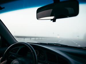 Rule 1: During foggy condition, leave your windows partially rolled down and use your defroster and wipers to keep them clear and clean. 