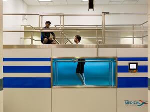 The complex houses seven indoor heated hydrotherapy pools, each with the highest water quality standards, and 11 rehabilitation gyms. 