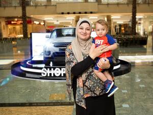 Winner of City Centre Mirdif Range Rover draw