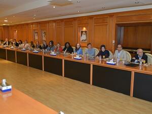 During the visit of the U.S academic delegation to Dubai Custom