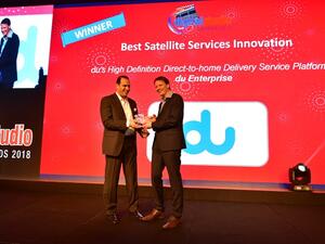 du received the ‘Satellite Services Innovation of the Year’ award at the 2018 Digital Studio Awards for its latest innovations in content delivery services.