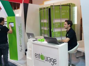 entourage stand at Gulfood
