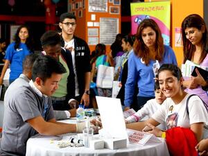 During the event