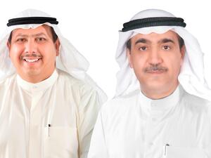 الرئيس التنفيذي للشركة عادل يوسف السعد المنيفي ورئيس مجلس الإدارة هادي حسن أبل