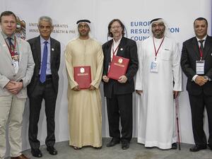 The MoU was signed by Saqr Al Hemeiri Director Training and Development Centre representing the ministry and Dr. Jerry Nolan Chairman of European Resuscitation Council.