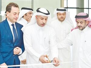 Minister of Administrative Development, Labour and Social Affairs Dr. Issa al Nuaimi during the inaugural ceremony.