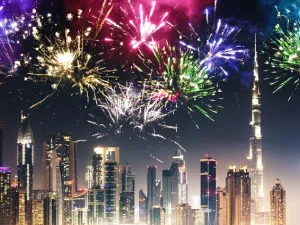 At midnight, the biggest fireworks show of the season will mark the arrival of the New Year in the UAE at Dubai's Global Village. (Shutterstock)