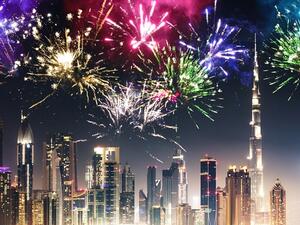 At midnight, the biggest fireworks show of the season will mark the arrival of the New Year in the UAE at Dubai's Global Village. (Shutterstock)