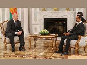 DP World Group Chairman and CEO, Sultan Ahmed Bin Sulayem and President of Belarus, Alexander Lukashenko, during their meeting in Belarus