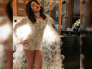 Chopra took to Instagram and posted a series of photos in which she poses in the ethereal dress (Source: priyankachopra - Instagram)