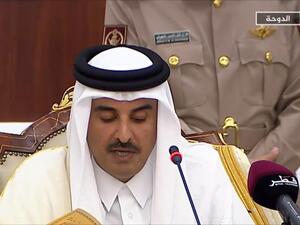 الشيخ تميم قال إن تردي العلاقات الخليجية يضعف قدرة الدول الخليجية على حل مشاكل المنطقة 