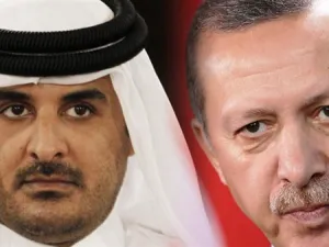 الرئيس التركي رجب طيب أردوغان وأمير قطر، تميم بن حمد بن خليفة آل ثاني
