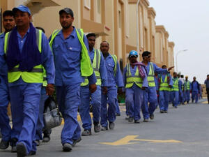 According to the Saudi representative to the UN, there are about 10 million expatriates in the Kingdom with “clear temporary contracts granting them full rights.” (AFP/File)