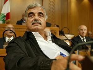 A September 3, 2004 photo of then Lebanese Prime Minister Rafik Hariri in parliament. AFP