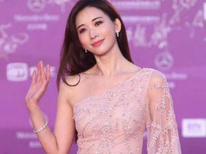 The gown glittered on the red carpet. (Source: ramikadi - Instagram)