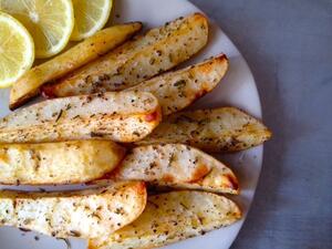 البطاطا الحلوة المشوية مع الأوريغانو للرجيم