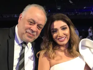 الدكتور أشرف ذكي وزوجته الفنّانة روجينا