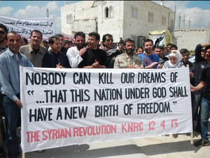Russian strikes targeted areas across the Idlib province last week, including Kafranbel. (Twitter)