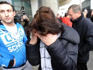 Family members wait in the airport in St. Petersburg. (AFP/Olga Maltseva)