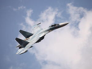 An Su-27 fighter jet operated by Russia's air force, similar to those flying sorties over Syria. (Wikimedia/Vitaly V. Kuzmin)