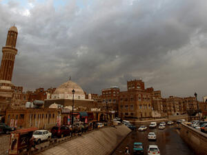 Saudi journalist Safa Al Ahmad is one of the few foreigners still reporting from inside Yemen.  (AFP/Mohammed Huwais)