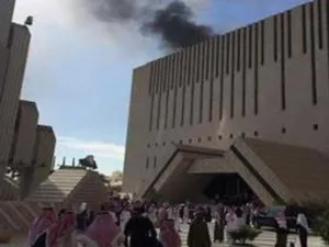 حريق في مبنى التليفزيون السعودي